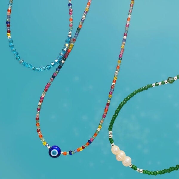 Collar  De Cristal Varios Colores