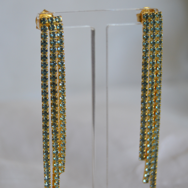 Pendientes Riviere Tiras Brillantes - Imagen 2