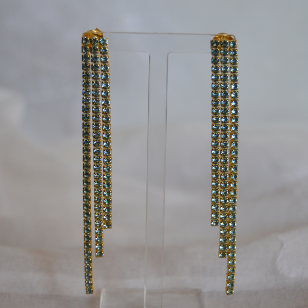 Pendientes Riviere Tiras Brillantes