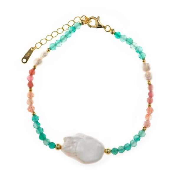 Pulsera Perlas Cultivadas Chapada  Plata De Ley