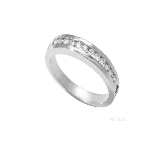 Anillo Carril Plata Circonitas