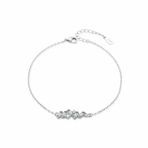 Pulsera Circonitas Plata  De Ley