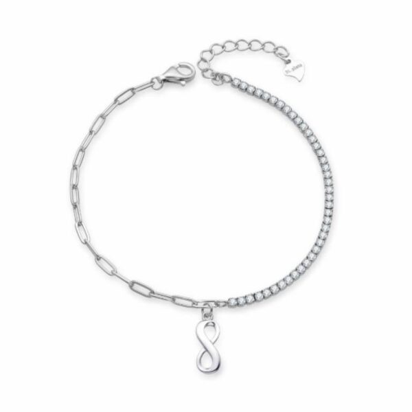 Pulsera Infinito Plata  De Ley