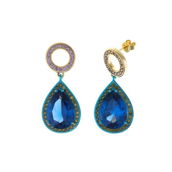 Pendientes Plata Chapado Dorado Plata De ley