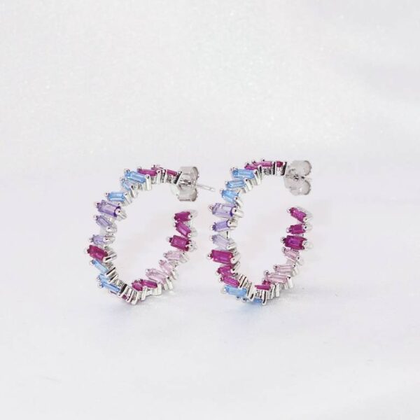 Pendientes Aros Plata  De Ley