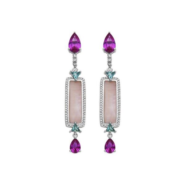 Pendientes Plata De Ley Lixo Circonitas