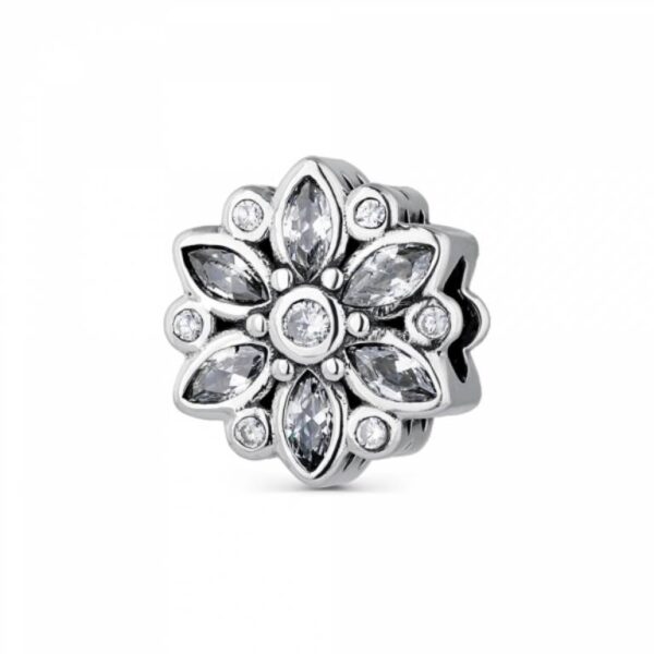 Abalorio A Tu Lado Flor Gris