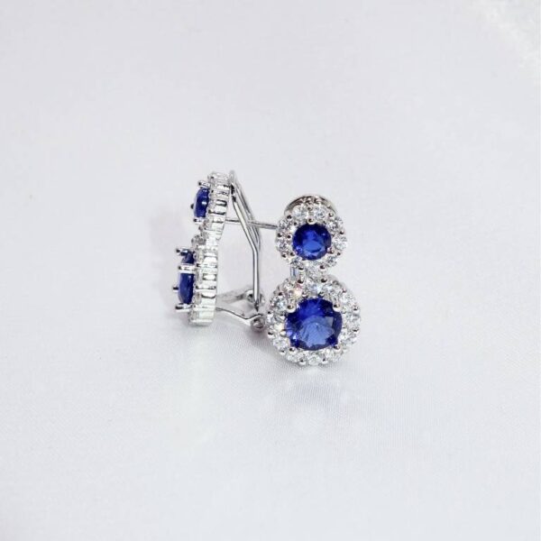 Pendientes Zafiro Princesa