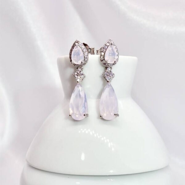Pendientes Princesa Plata De Ley