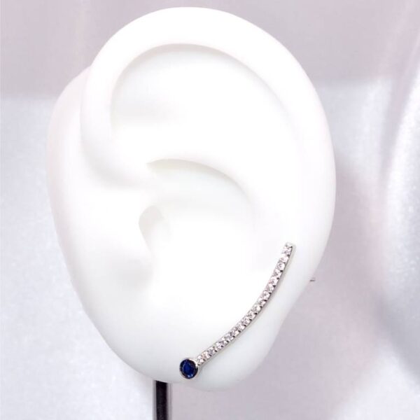 Pendientes Trepadores Con Circonitas - Imagen 2