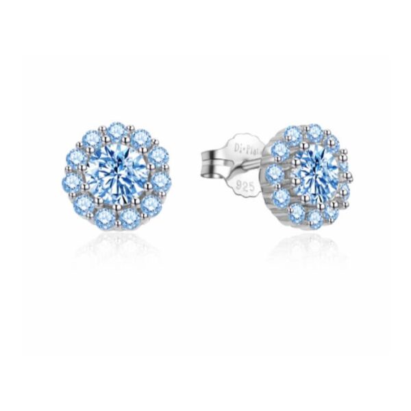 Pendientes Plata Circonitas Color