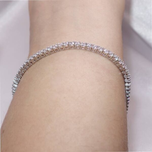 Pulsera Riviere Circonitas  Plata De Ley - Imagen 2