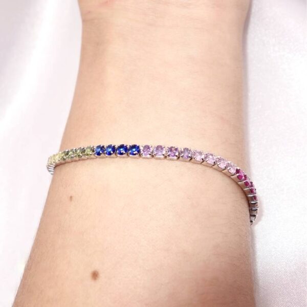 Pulsera  Riviere Circonitas   Plata De Ley - Imagen 2