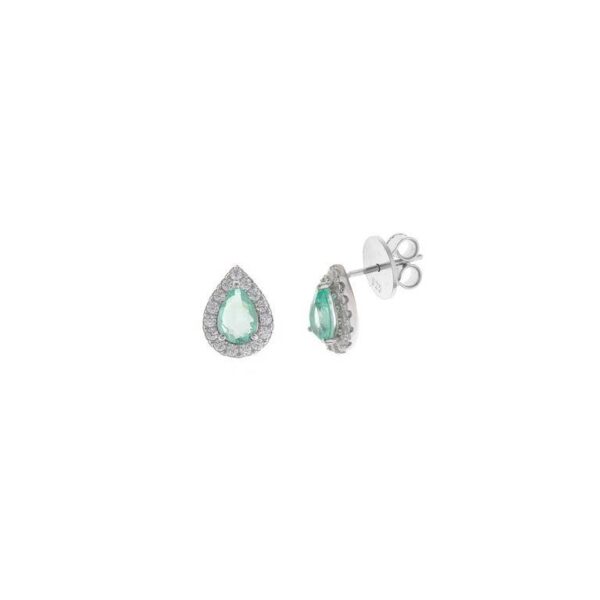 Pendientes Largos Plata De Ley Rodio Cristal Y Circonitas