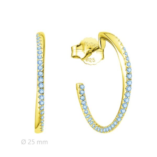 Pendientes Aros Chapados  Plata De ley