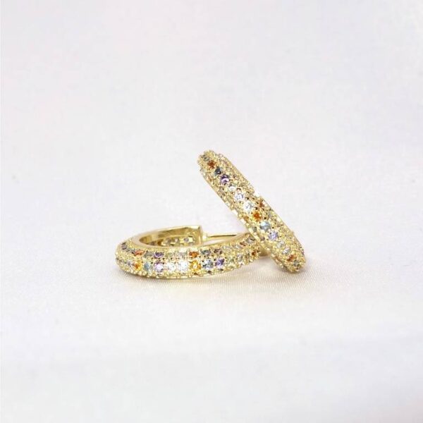 Pendientes Chapado Dorado Plata De Ley