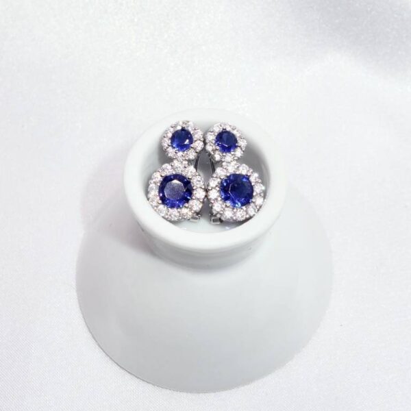 Pendientes Zafiro Princesa - Imagen 2