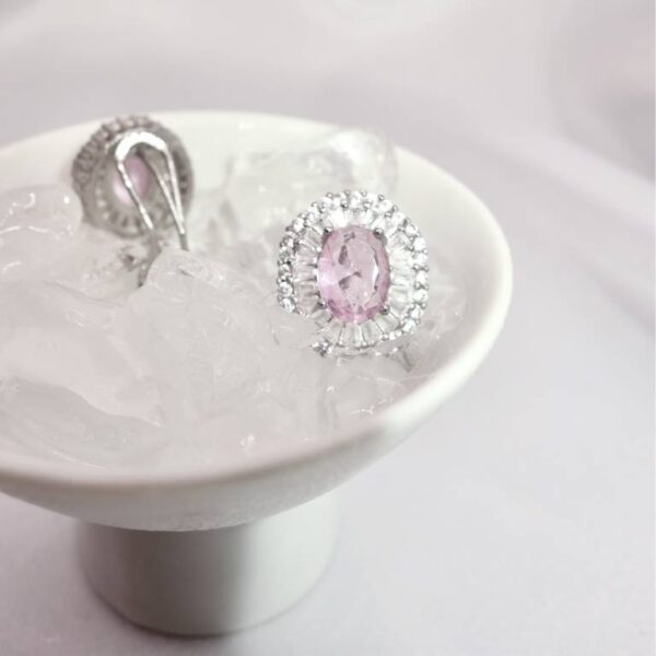 Pendientes Circonitas Rosas - Imagen 2