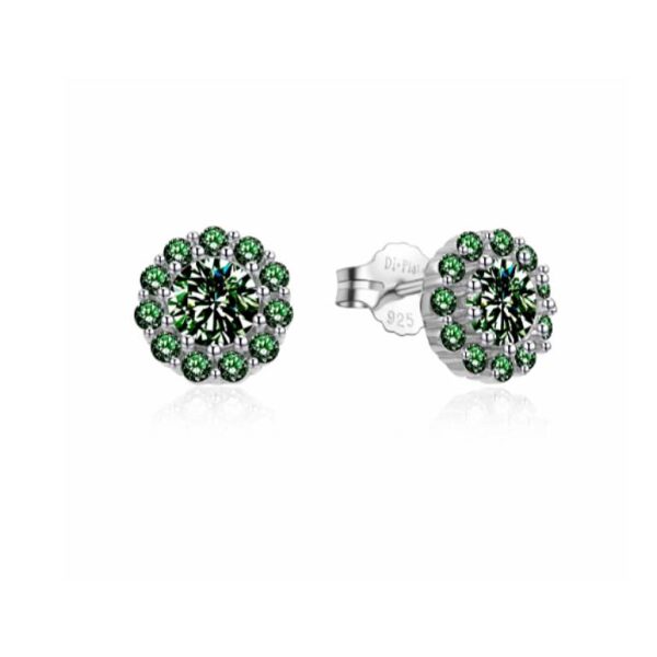 Pendientes Plata Circonitas Color - Imagen 3