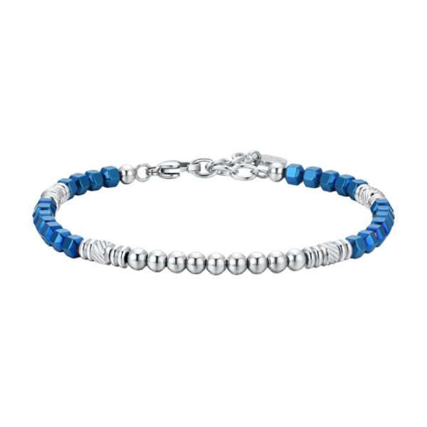 Pulsera   Acero  Hombre Azul Metálico