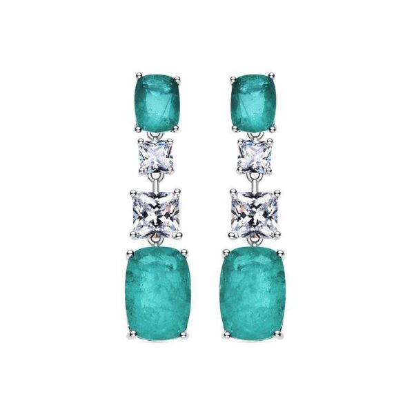 Pendientes Plata De Ley 925 Circonitas