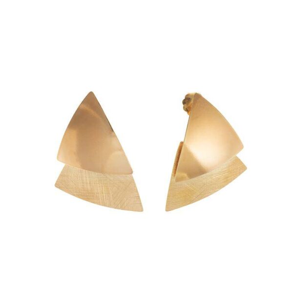 Pendientes Plata De Ley 925 Chapado Dorado